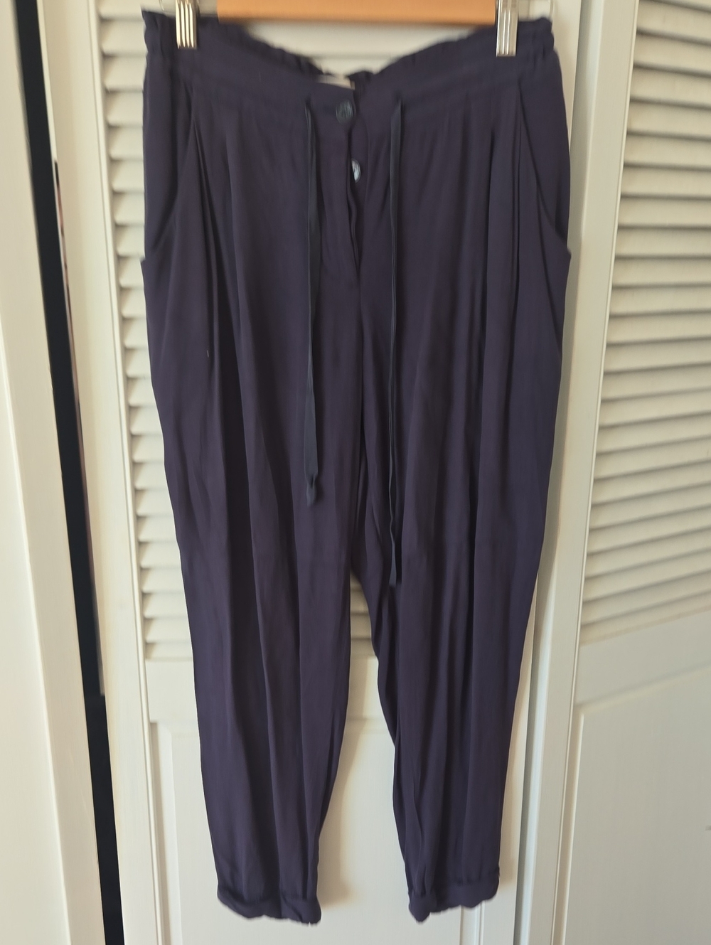 Wilfred Deep Blue Drawstring Pants